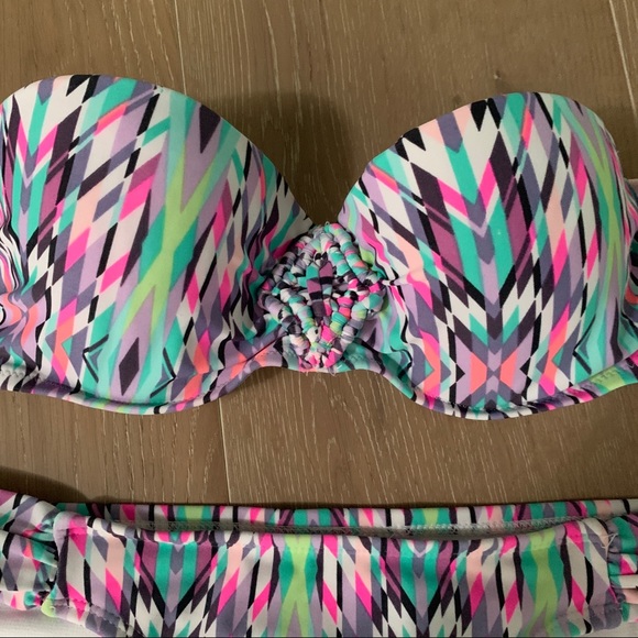 Neon Strapless Bikini - Picture 2 of 4